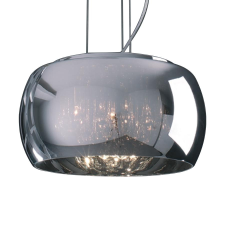 Luxera Sphera króm-átlátszó függesztett lámpa (LUX-46011) G9 5 izzós IP20 világítás