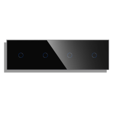 LUXION Négyszeres Üveg Érintőkapcsoló Panel, 4x Egyszerű Érintőkapcsolóhoz villanyszerelés