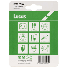 LUXLINE spol. s r.o. Lucas 12V P21/5W jelzőizzó, 2db/bliszter autó izzó, izzókészlet