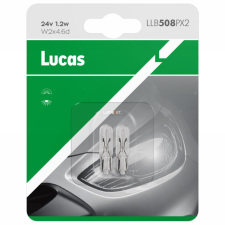 LUXLINE spol. s r.o. Lucas 24V W1,2W jelzőizzó, 2db/bliszter autó izzó, izzókészlet