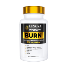 Luxoya - BURN - Étrend-kiegészítő kapszula inulinnal, L-karnitinnel, aminosavakkal és koffeinnel - 60db vitamin és táplálékkiegészítő