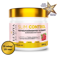 Luxoya Slim Control - Testsúlycsökkentést elősegítő glükomannán rost italpor - Vadmálna íz 300g vitamin és táplálékkiegészítő