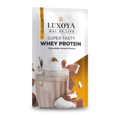 Luxoya Super Tasty Whey Protein 30g csokoládé-kókusz íz vitamin és táplálékkiegészítő