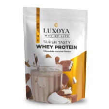 Luxoya Super Tasty Whey Protein 450g csokoládé-kókusz íz utántöltő vitamin és táplálékkiegészítő
