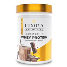 Luxoya Super Tasty Whey Protein 450g - Dupla csokoládé ízű vitamin és táplálékkiegészítő