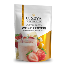 Luxoya Super Tasty Whey Protein 450g - Eper-fehér csokoládé íz DOY vitamin és táplálékkiegészítő
