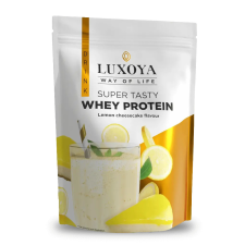 Luxoya Super Tasty Whey Protein citromos sajtorta íz 450g - DOY vitamin és táplálékkiegészítő
