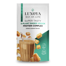 Luxoya vegán fehérje italpor Sós karamella ízű 30g vitamin és táplálékkiegészítő