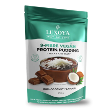 Luxoya Vegan Protein Puding 450g - Rumos-kókuszos csokoládé ízű vitamin és táplálékkiegészítő