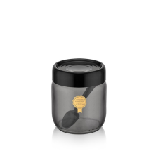 Luxplastic Iris c-00361 black pearl üveg tároló 425ml konyhai eszköz