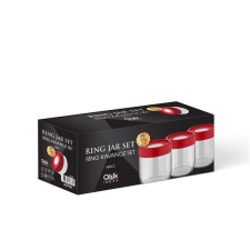 Luxplastic Iris c-00379 ring üveg tároló szett 3 darabos 3425ml konyhai eszköz