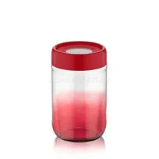 Luxplastic IRIS C-00422 Rainbow piros üveg tároló 660ml (C-00422) uzsonnás doboz