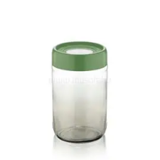 Luxplastic IRIS C-00425 Rainbow zöld üveg tároló 660ml (C-00425) uzsonnás doboz