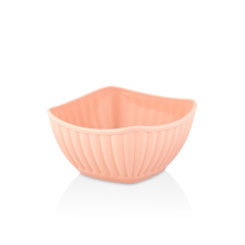 Luxplastic IRIS L-00651 Viva snack négyszögletes tál rózsaszín 300ml (L-00651) tányér és evőeszköz