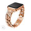 Luxury Apple Watch 42/ 44/ 45/ 49 mm Luxury V3 fém óraszíj rose gold színű