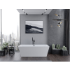 Luxury Lita szabadon álló fürdökád akril  170 x 75 cm, fehér,  leeresztö   fekete - 52121707500-B Térben álló kád