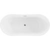 Luxury Montana szabadon álló fürdökád akril  170 x 80 cm, fehér - 52011708000 Térben álló kád