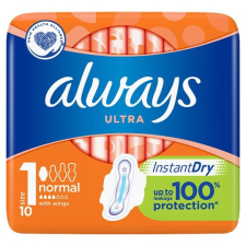 lways Ultra Normal Szárnyas Egészségügyi Betét (1-Es Méret), 10 Betét intim higiénia