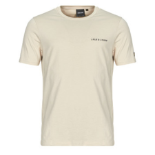 Lyle & scott Rövid ujjú pólók Embroidered T-Shirt Bézs EU S férfi póló