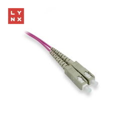 LYNX Fiber Optic SC Összekötő Rózsaszín 10m LX-DPX-SC/SC-OM4-10 kábel és adapter