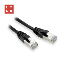 LYNX UTP CAT5E Összekötő Fekete 3m LX-FTP5E-030-BLACK kábel és adapter