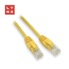 LYNX UTP CAT5E Összekötő Sárga 50cm LX-UTP5E-0050-YELLOW kábel és adapter