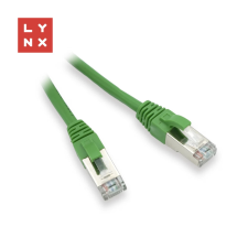 LYNX UTP CAT5E Összekötő Zöld 15m LX-FTP5E-150-GREEN kábel és adapter