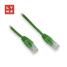 LYNX UTP CAT5E Összekötő Zöld 50cm LX-UTP5E-0050-GREEN kábel és adapter