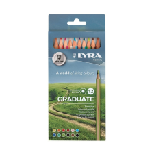 Lyra Színes ceruza LYRA Graduate hatszögletű 12 db/készlet színes ceruza
