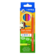 Lyra Színes ceruza lyra super ferby neon 6 darabos 3721063 színes ceruza