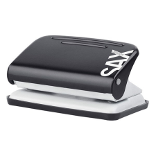  Lyukasztó SAX 218 Design 2 lyukú fém 12 lap fekete lyukasztó