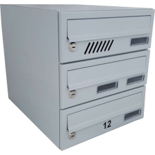 M30 moduláris postaláda tömb, 6db Névtábla + névtábla RAL 7035 / Szürke postaláda