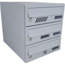  M30 moduláris postaláda tömb, 6db Névtábla RAL 7035 / Szürke postaláda