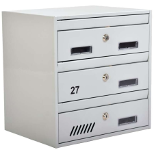 M35 moduláris postaláda tömb, 8db Névtábla RAL 9006 / Szürke postaláda