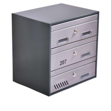  M35 N moduláris postaláda tömb, 6db Névtábla RAL 7016 / Antracit postaláda