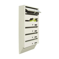 M39 moduláris postaláda dőlt, 6db 2 db RAL9005 fekete postaláda