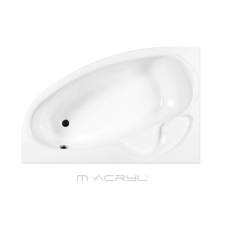  M-acryl Daria 170x110 balos aszimetrikus kád + láb kád, zuhanykabin