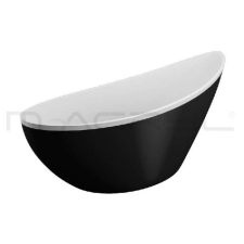  M-acryl Paradise szabadon álló kád 180x80 - fekete elÖľlappal fürdőkellék