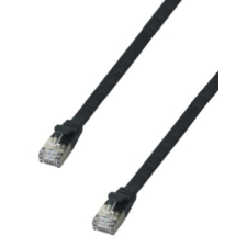 M-CAB 3570 U/FTP CAT6a Flat Patch kábel 0.25m Fekete kábel és adapter