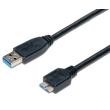 M-CAB 7001164 USB 3.0 mikroUSB-B kábel 1m - Fekete kábel és adapter