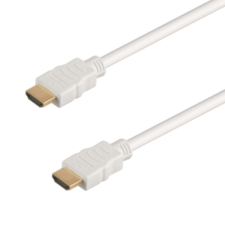 M-CAB 7003015 HDMI 1.4 kábel Ethernettel 10m Fehér kábel és adapter