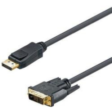 M-CAB 7003472 Displayport 1.1a - DVI-D kábel 3m Sötétszürke kábel és adapter