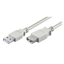 M-CAB 7200297 USB 2.0 Hosszabbító Kábel 1.8m - Szürke (7200297) kábel és adapter