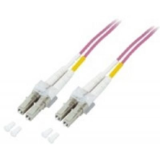 M-CAB Fiber Optic LC Összekötő 3m (7003403) - Rózsaszín kábel és adapter