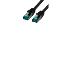 M-CAB S/FTP CAT6a Patch kábel 10m Fekete (3908) kábel és adapter