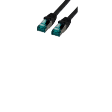 M-CAB S/FTP CAT6a Patch kábel 1m Fekete (3902) kábel és adapter