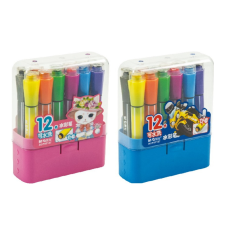 M&G hatszögletű filctoll 12db-os kiszerelésben kétféle változatban ACP92147 filctoll, marker