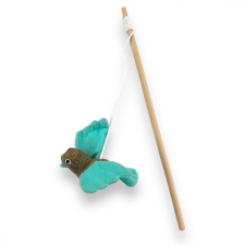 M-PETS cicapeca fluoreszkáló madár 35cm zöld játék macskáknak