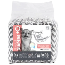 M-Pets eldobható kutyapelenka, nőstény kutyáknak, XS, 10 darab kutyafelszerelés