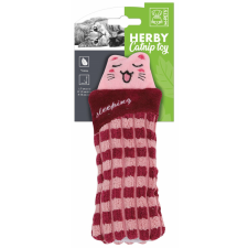  M-PETS Herby alvó cicák macskajáték macskamentával piros 7x1,5x15cm játék macskáknak